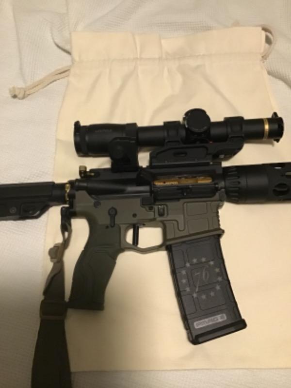 Fortis LE Lightweight Enhanced AR-15 End Plate System - K2 - Castle Nut - Gold - Customer Photo From Greg Seng