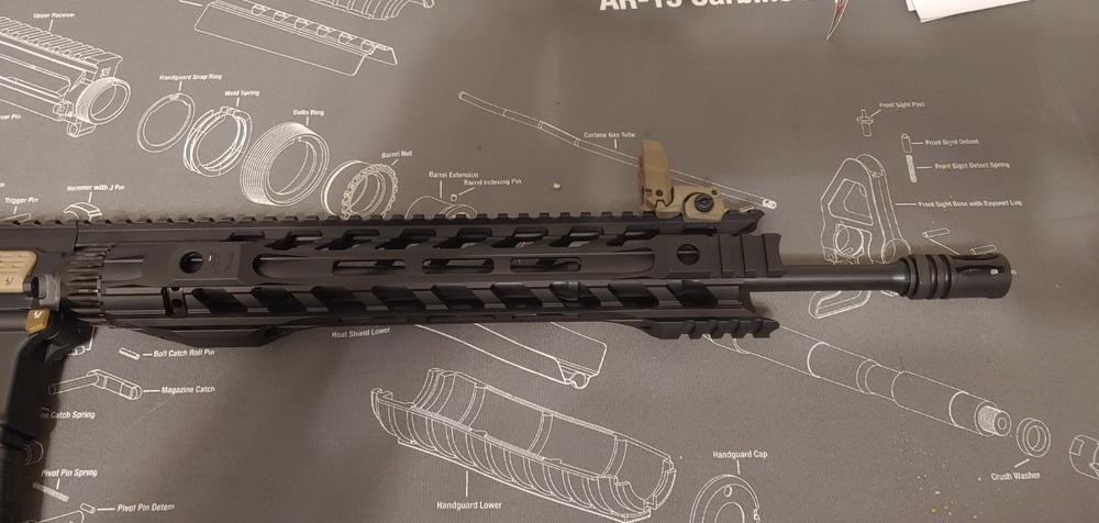 Fortis Night Rail 5.56 M-LOK Handguard - Black - 12" - Customer Photo From Casey Langford