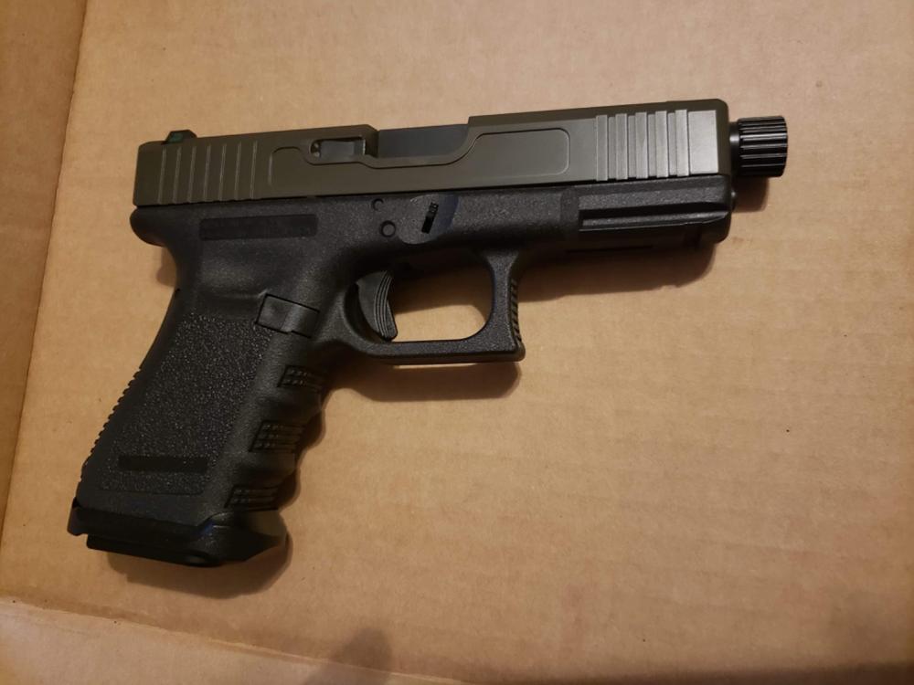 NBS Black Nitride Glock 19 9mm Barrel - Threaded - Customer Photo From James Ladner