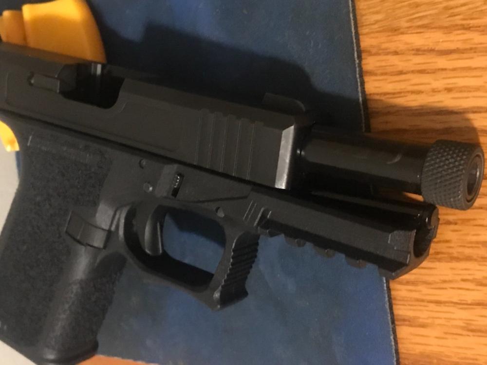 NBS Black Nitride Glock 19 9mm Barrel - Threaded - Customer Photo From Parker Mills