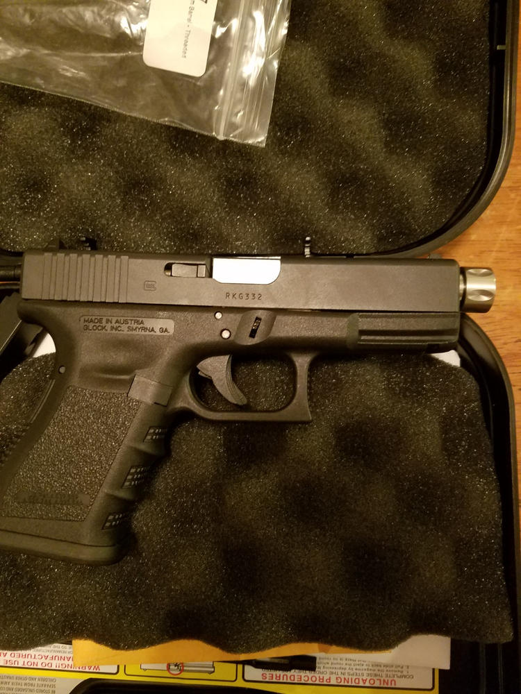 NBS Stainless Glock 19 9mm Barrel - Threaded - Customer Photo From andy hammond