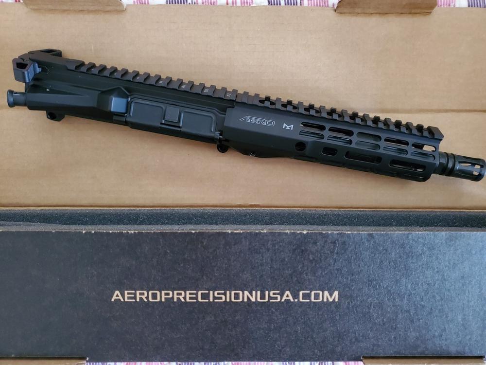 Aero Precision M4E1 8" .300 BLK Threaded Complete Upper w/ ATLAS R-ONE 7" M-LOK Handguard - Black - Customer Photo From Kyle Roath