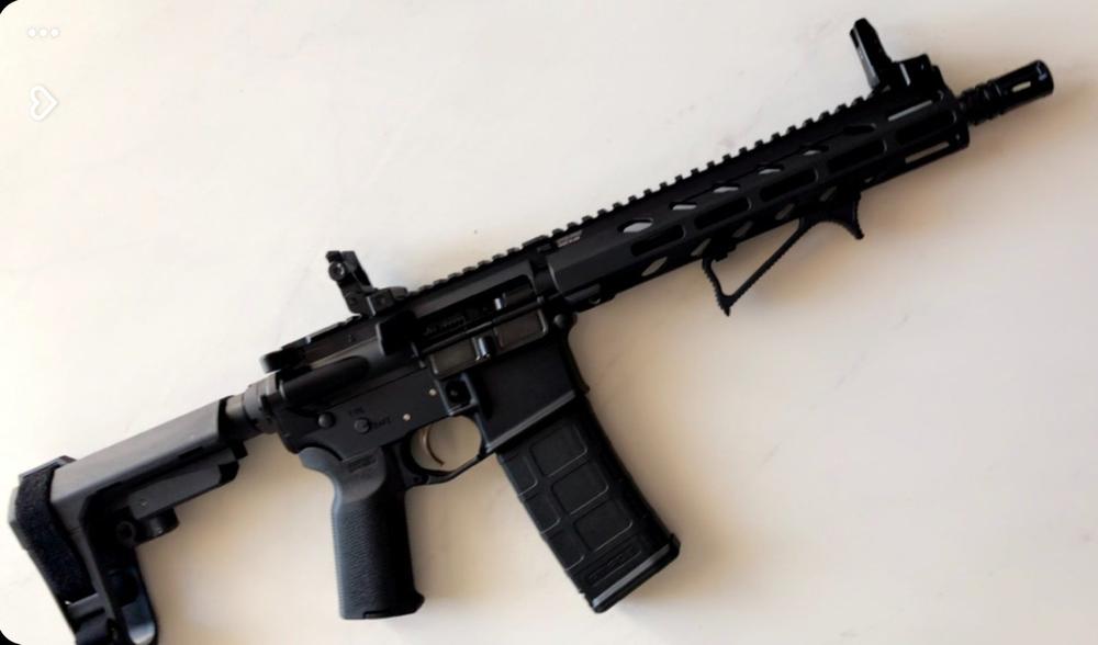 NBS 10.5″ 5.56 NATO 1:7 Twist 4150V Black Nitride Carbine Barrel - Customer Photo From Vadim Lebed