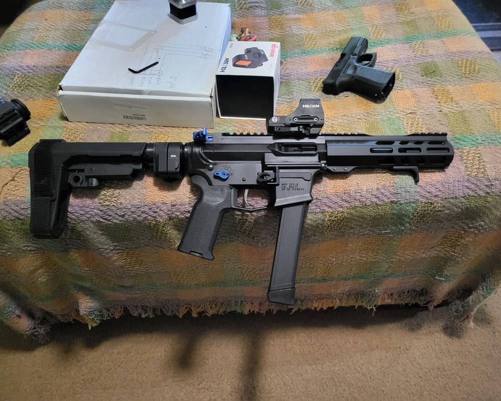 NBS 10.5 5.56 NATO 1:7 Twist 4150V Black Nitride Carbine Barrel - Customer Photo From Justin Lauria