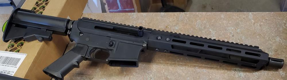 NBS 10.5″ 5.56 NATO 1:7 Twist 4150V Black Nitride Carbine Barrel - Customer Photo From Miguelangel SANTIMANZANO