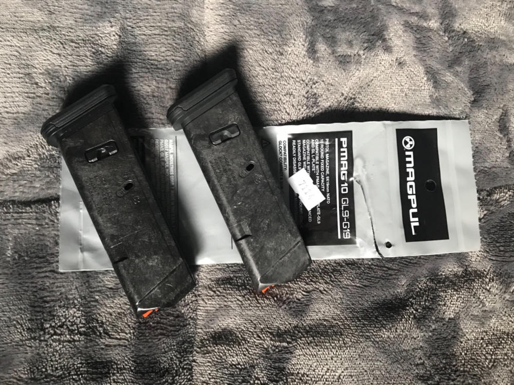 Magpul PMAG 10-Round GL9 Magazine for Glock 19 - Customer Photo From Jason Dodzweit