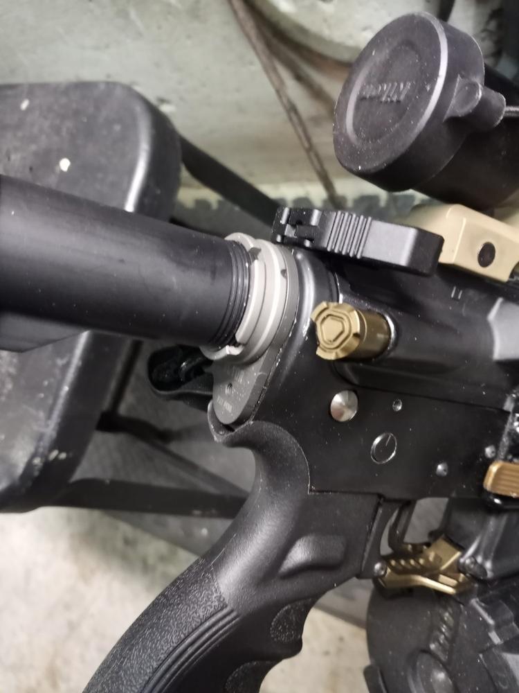 NBS Enhanced AR-15 Castle Nut - Titanium - Customer Photo From Chandler miller