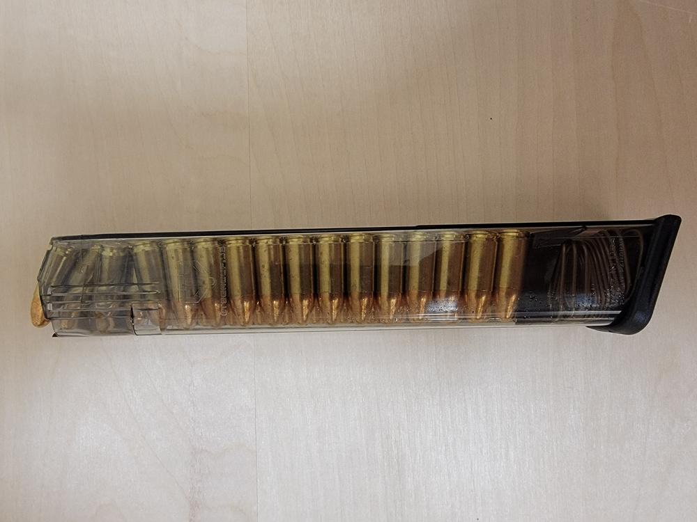 ETS 31-Round 9mm Magazine for GLOCK 18 - Translucent Clear - Customer Photo From Byron Moreira