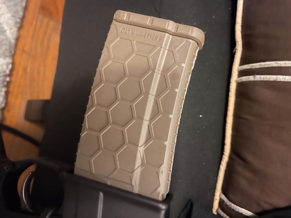 Hexmag Series 2 Magazine - .223/5.56 - 30RD - FDE - Customer Photo From Justin McKay