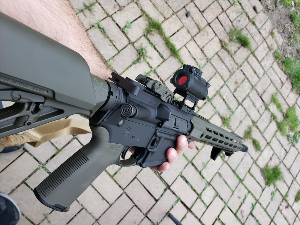 Dirty Bird AR-15 SMRS Handguard - Slim M-LOK Rail System - OD Green, 13.5" - Customer Photo From Tom Besser