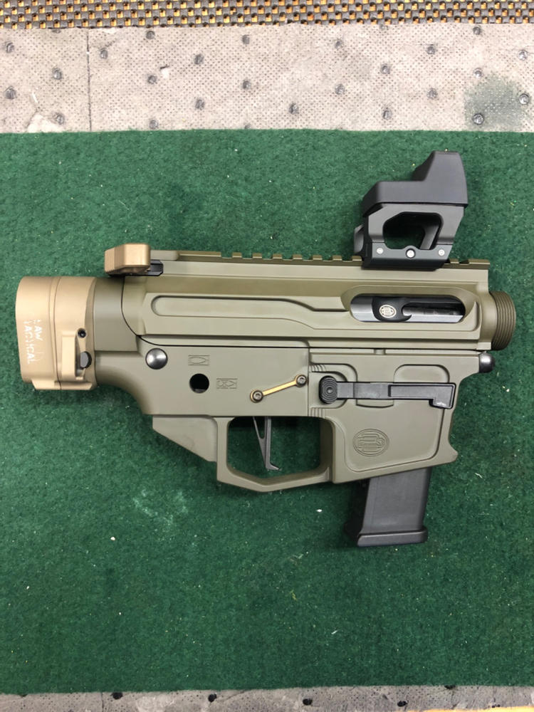 Dirty Bird DB9 9mm / Pistol Caliber Receiver Set - OD Green - Customer Photo From Greg Granitz