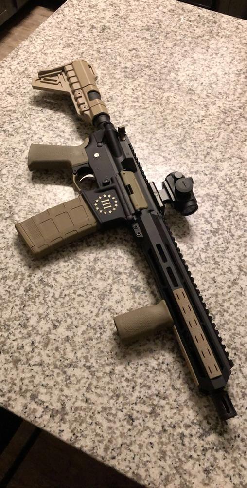 Aim Sports 1X20MM Dual Illuminated Micro Dot Sight W/ QD Lower 1/3 Co-Witness Riser - Customer Photo From VadimL