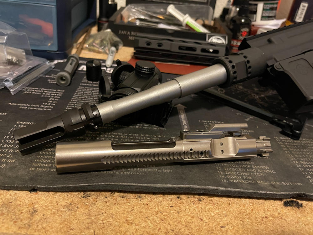 Dirty Bird AR-15 5.56/.223/300BLK Bolt Carrier Group - Polished Nickel Boron - Customer Photo From james Treadwell