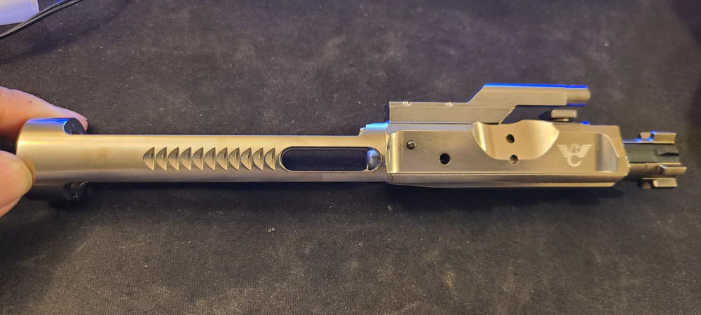 Wilson Combat .223/5.56/300 BLK Low Mass Profile Bolt Carrier Group – Polished NiB - Customer Photo From Steven Do