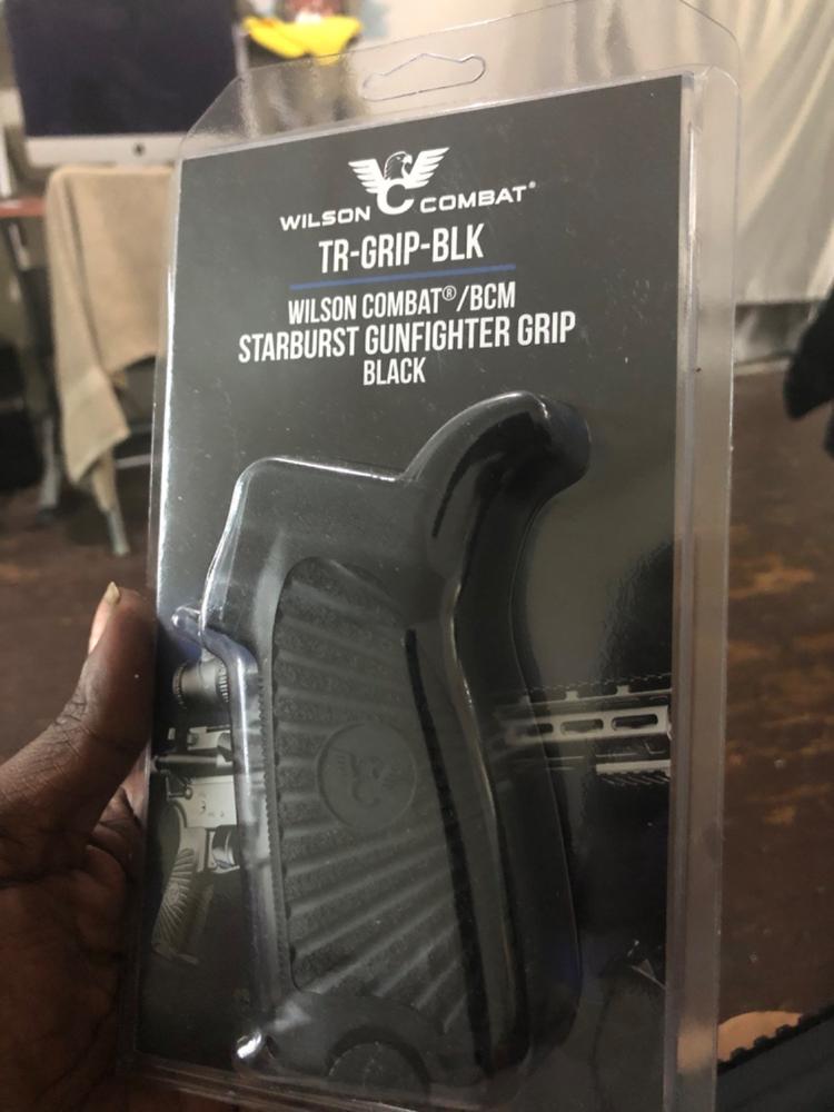 Wilson Combat/BCM Starburst AR-15 Pistol Grip - Black - Customer Photo From Domanic Wills