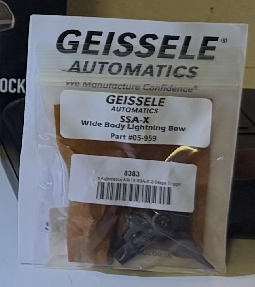 Geissele Automatics AR-15 SSA-X 2-Stage Trigger - Customer Photo From Luis Hernandez