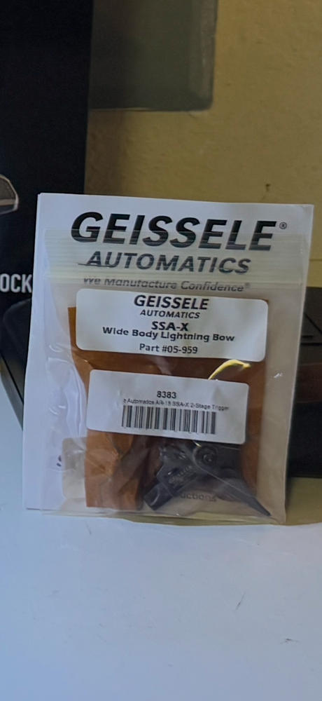 Geissele Automatics AR-15 SSA-X 2-Stage Trigger - Customer Photo From Luis Hernandez