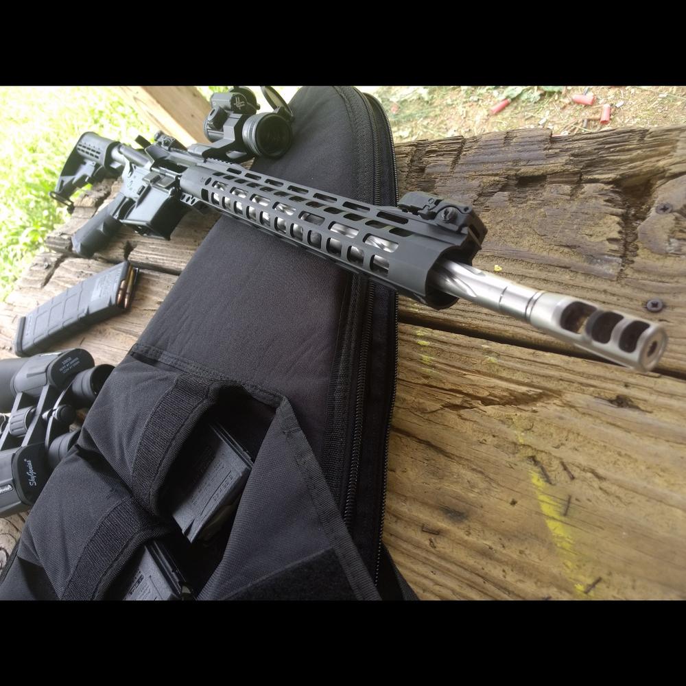 .223/5.56 1/2-28 TPI Compact Muzzle Brake - SS - Customer Photo From John Dillon II