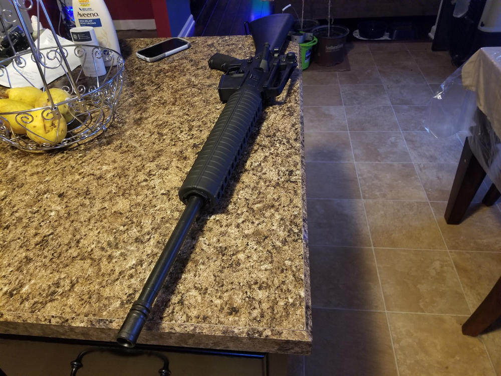 NBS 20" Black Nitride 4150 Steel Government Barrel, 5.56 NATO, Rifle Length Gas System w/ 1:7 Twist - Customer Photo From Yadira Perez