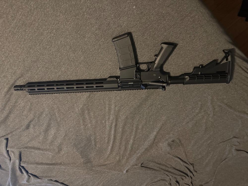 NBS 16″ 5.56 NATO Midlength Nitride M-LOK Rifle Kit - Customer Photo From Richard Heckathorn