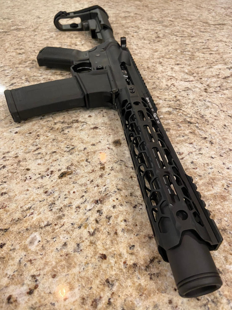 Faxon Firearms 8.5" Light Tapered 9mm SAAMI No Gas Port 4150 Nitride / Melonite Barrel - Customer Photo From JEREMY BOHNER