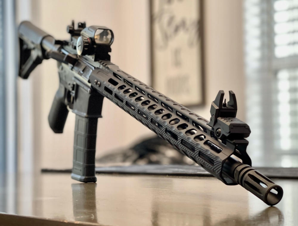 NBS 16" 5.56 NATO 1:7 Twist 4150V Black Nitride Mid-Length Barrel - Customer Photo From Mike Dediego