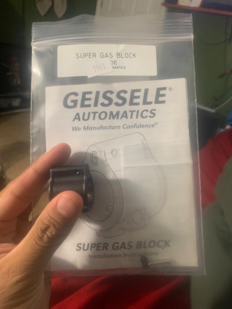 Geissele Low Profile Super Gas Block (SGB) - Nitride - Customer Photo From Guadalupe Delgado