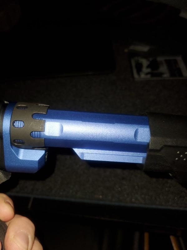 Strike Industries Advanced Receiver Extension (Buffer Tube) for AR-15 / AR-10 - Blue - Customer Photo From Jim CUBER