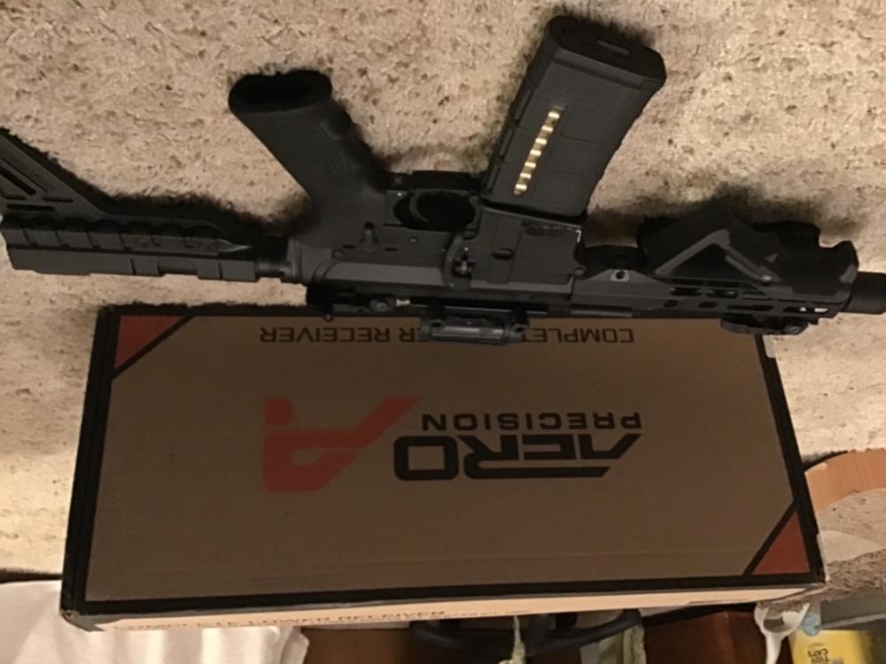 Aero Precision AR-15 Carbine Complete Lower Receiver w/ A2 Grip, No Stock - Black - Customer Photo From Brandon B.