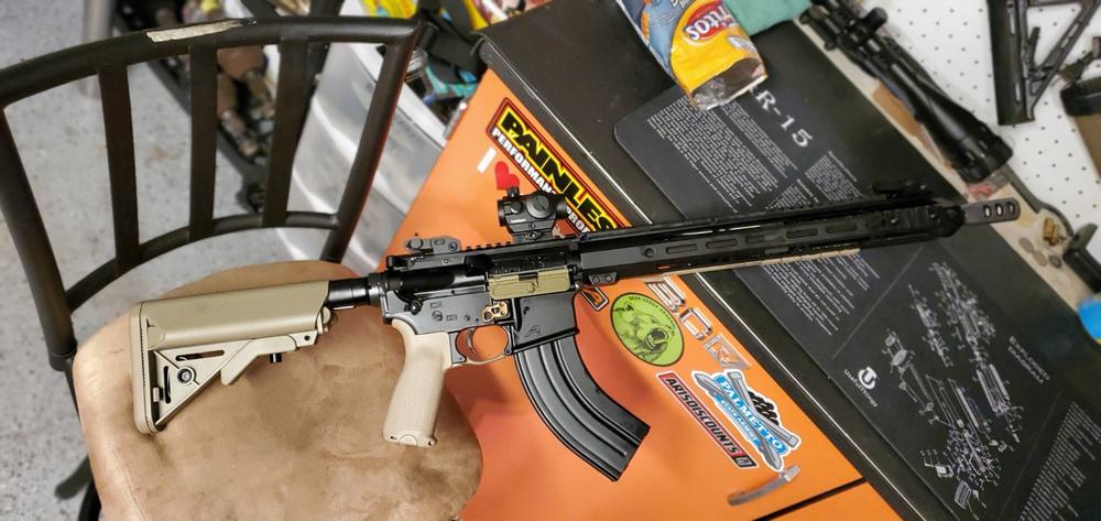 Aero Precision AR-15 Carbine Complete Lower Receiver w/ A2 Grip, No Stock - Black - Customer Photo From Bryan Ursiny