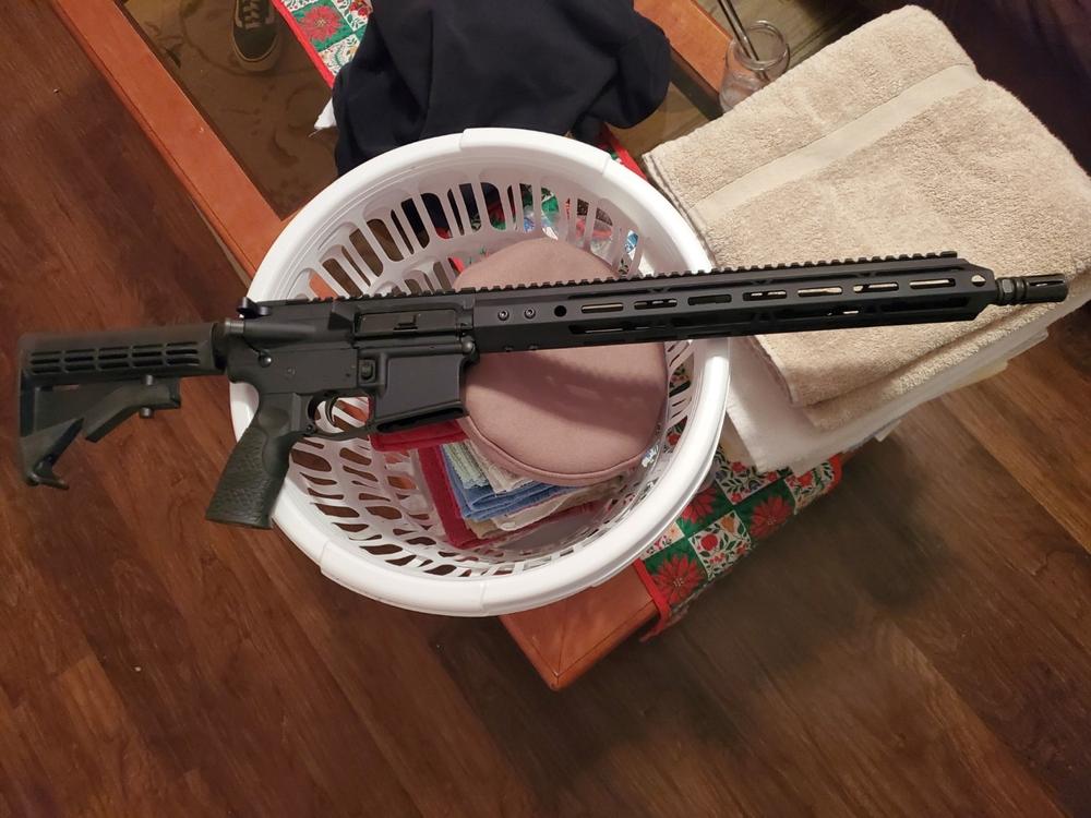 NBS 16" 5.56 Parkerized 1:8 Carbine Length Barrel - Customer Photo From Bradford Jackson