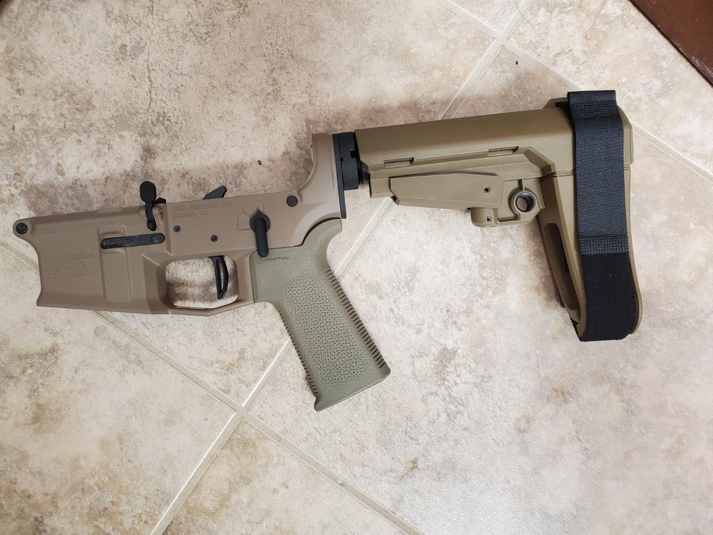 Aero Precision AR-15 MOE SL Lower Parts Kit Minus FCG - FDE - Customer Photo From Joshua Heistand