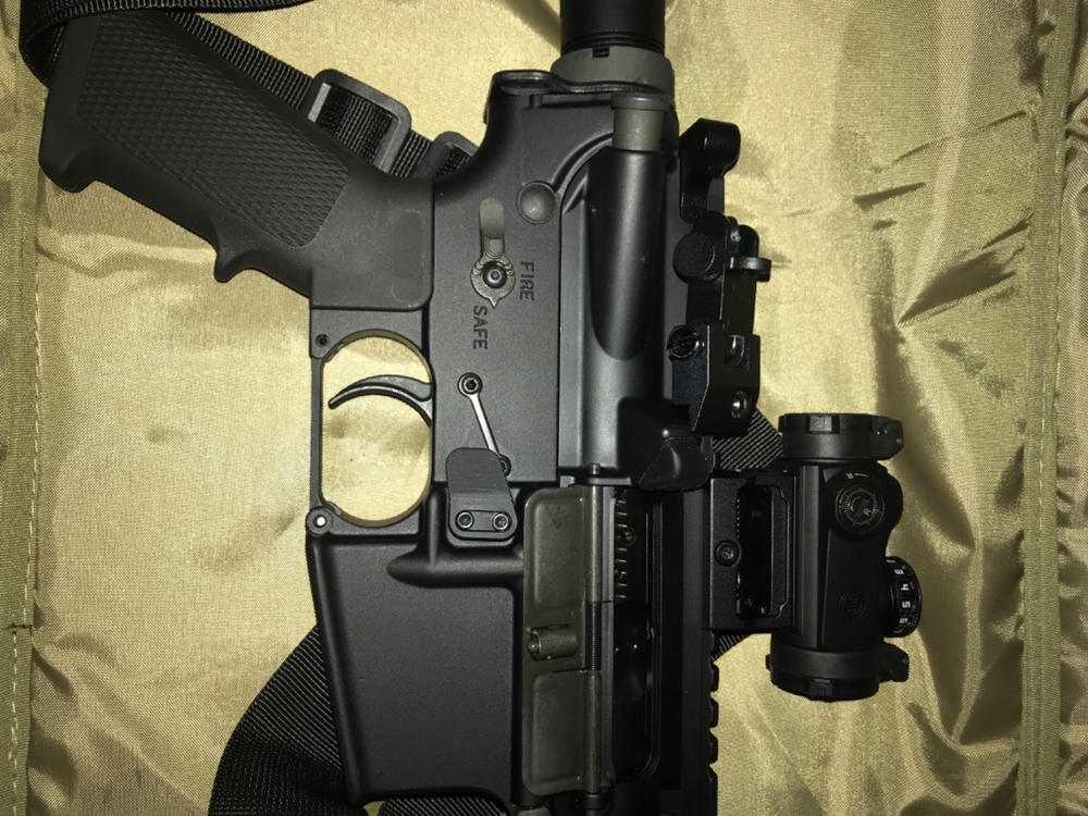 Armaspec B1 Extended Mag Release - Black - Customer Photo From John Callen