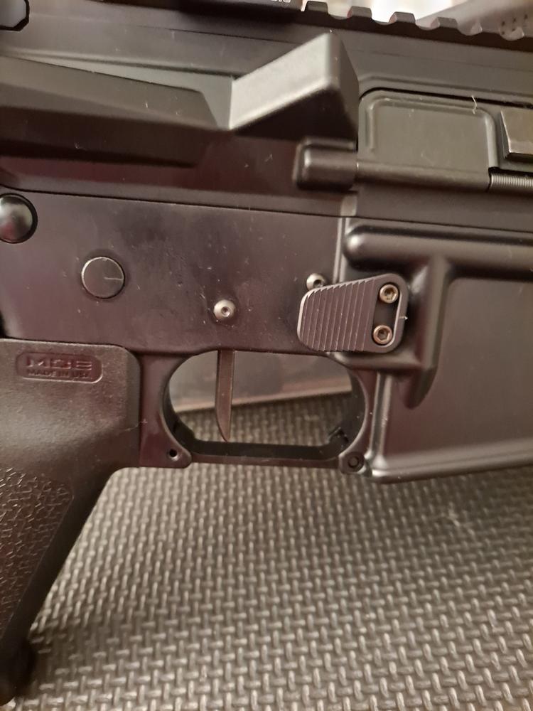 Armaspec B1 Extended Mag Release - Customer Photo From JohnnyRocket