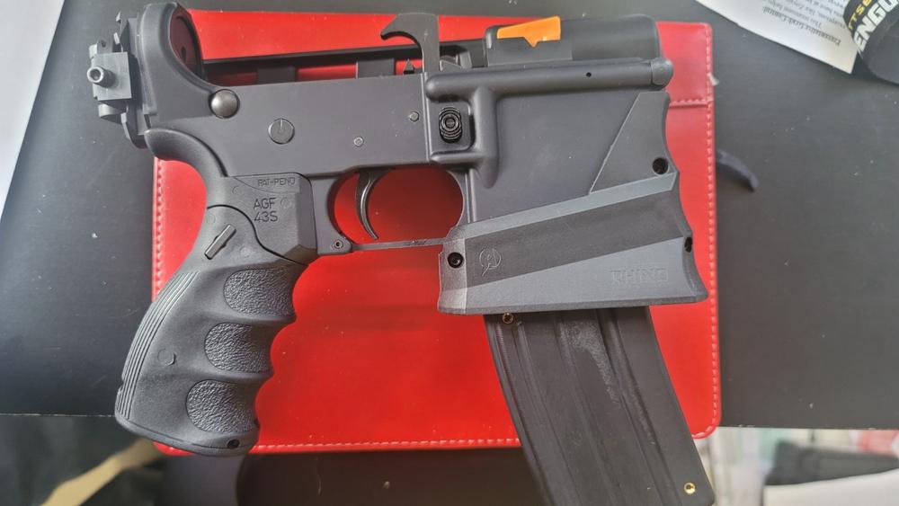 Armaspec Rhino R-23 Magwell Funnel and Grip - Black - Customer Photo From Ronald Garlicki