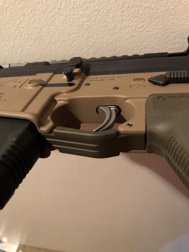 Armaspec S1 Enhanced Trigger Guard - OD Green - Customer Photo From Courtney Cagle