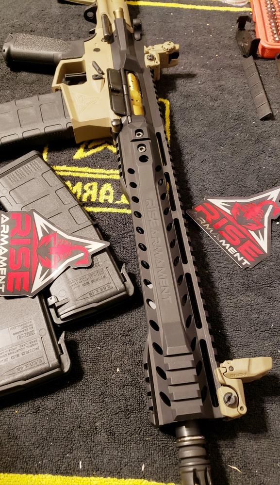 Rise Armament AR-15 RA-901 Slimline Handguard - Anodized Black - 11.5" - Customer Photo From mark m.