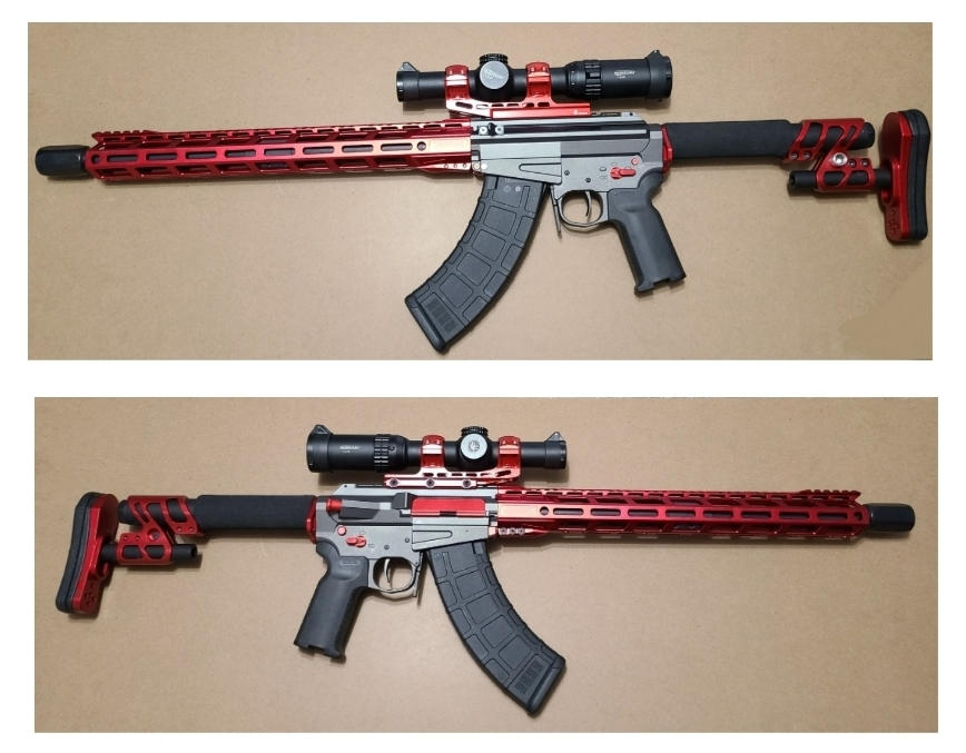 Rise Armament AR-15 RA-905 M-LOK Handguard - 15", Rise Red - Customer Photo From Daniel Hanson