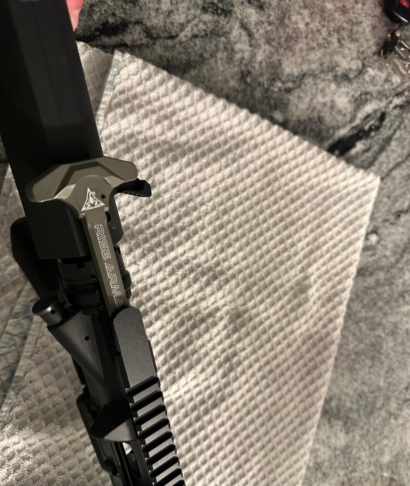 Rise Armament RA-212 Extended-Latch Charging Handle - Black - Customer Photo From Noah