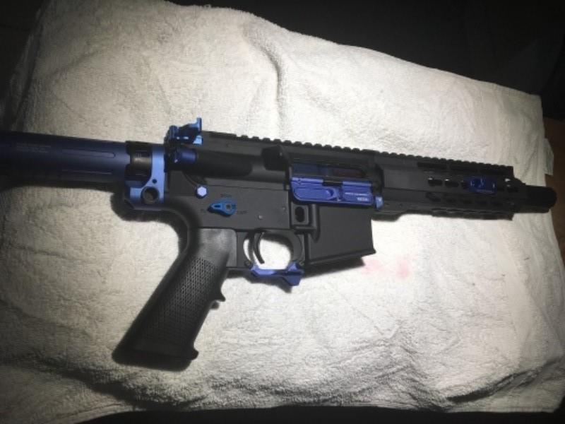 Strike Industries AR Short Pistol Receiver Extension Buffer Tube Kit - Blue - Customer Photo From Timothy Dam