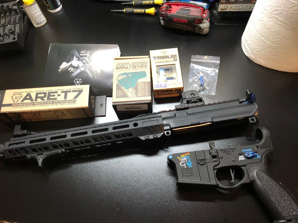 Strike Industries Pit  Stock - Blue - Customer Photo From Kevin Tran