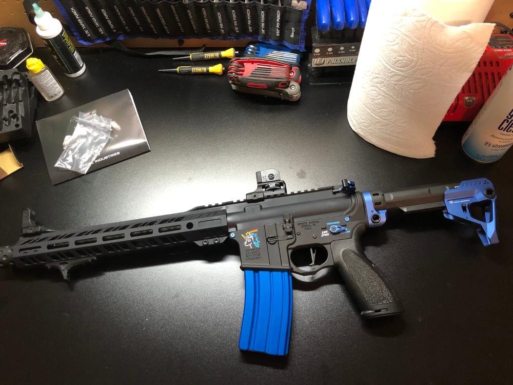 Strike Industries Pit  Stock - Blue - Customer Photo From Kevin Tran