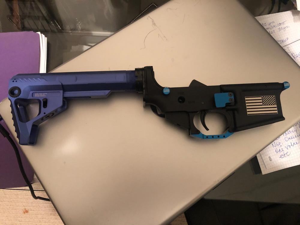 Strike Industries Pit Stock - Blue - Customer Photo From Michael Kinder