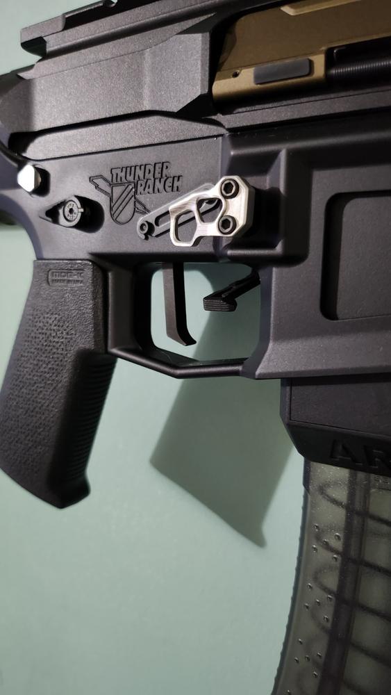 Velocity Drop-in Trigger for AR-15 - Straight w/ Finger Stop - 3lb - Customer Photo From Anthony Reed