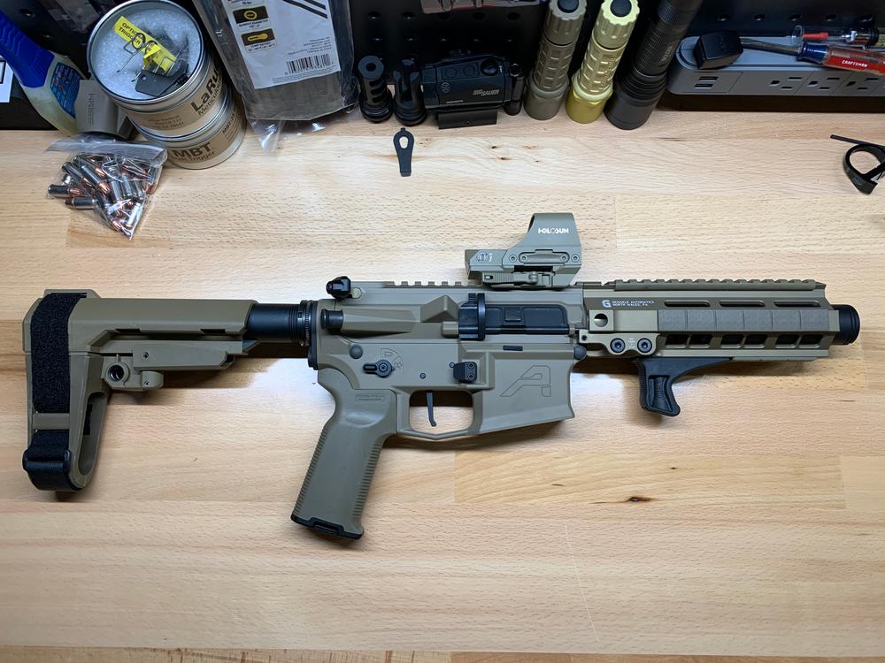 KeyMod / M LOK Rail Covers - Sand - Customer Photo From L