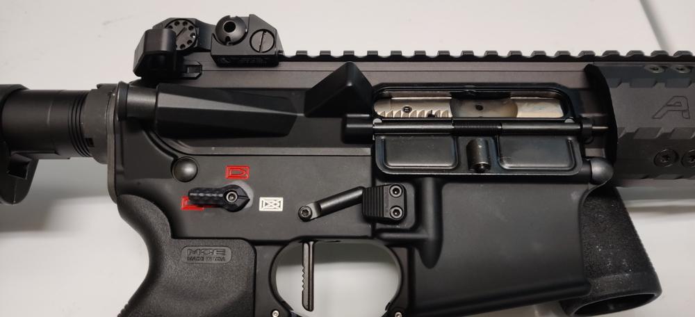 Magpul Enhanced AR Magazine Release - Black - Customer Photo From Christopher E.