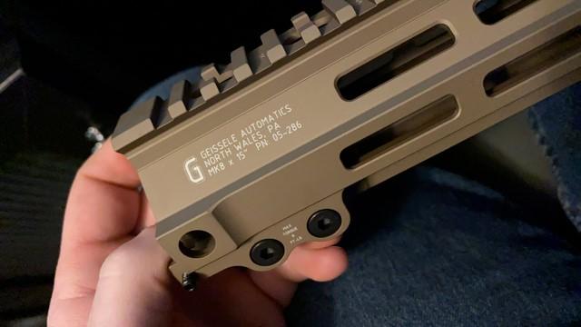 Geissele Super Modular Rail MK8 M-LOK Handguard - 15", DDC - Customer Photo From David Winter