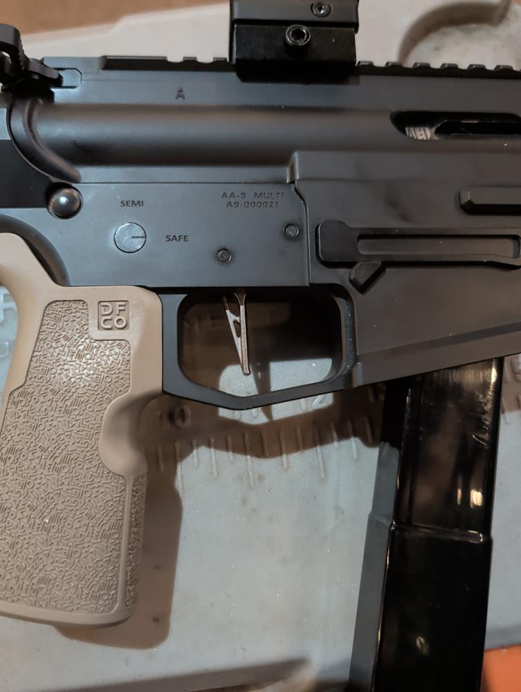 Dirty Bird Industries Single Stage Nickel Teflon Trigger Group - Flat - Customer Photo From David Mathis