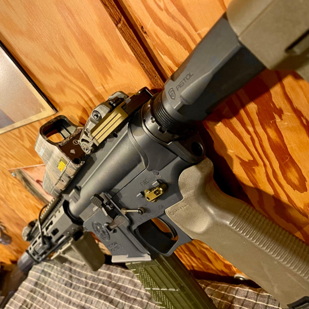 Aero Precision AR-15 BREACH Ambidextrous Charging Handle - Large Latch, OD Green - Customer Photo From Mark Webster