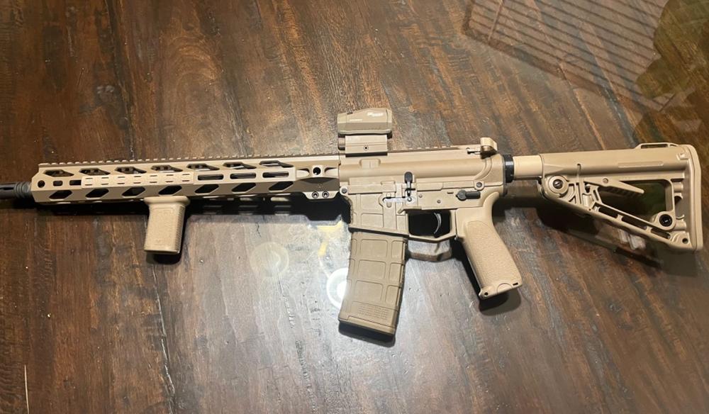 Rogers Super-Stoc Mil-Spec Carbine Buttstock w/ Build-in QD Base - FDE - Customer Photo From Nathan Pilkinton